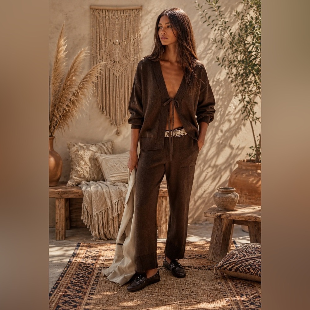 Free People Solar Cardigan & Pants Set